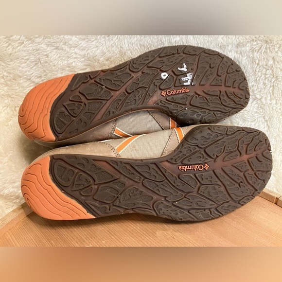 Columbia Laci Sneaker Tan Orange Walking Hiking Trail Lace Up Size 10 - Picture 4 of 6